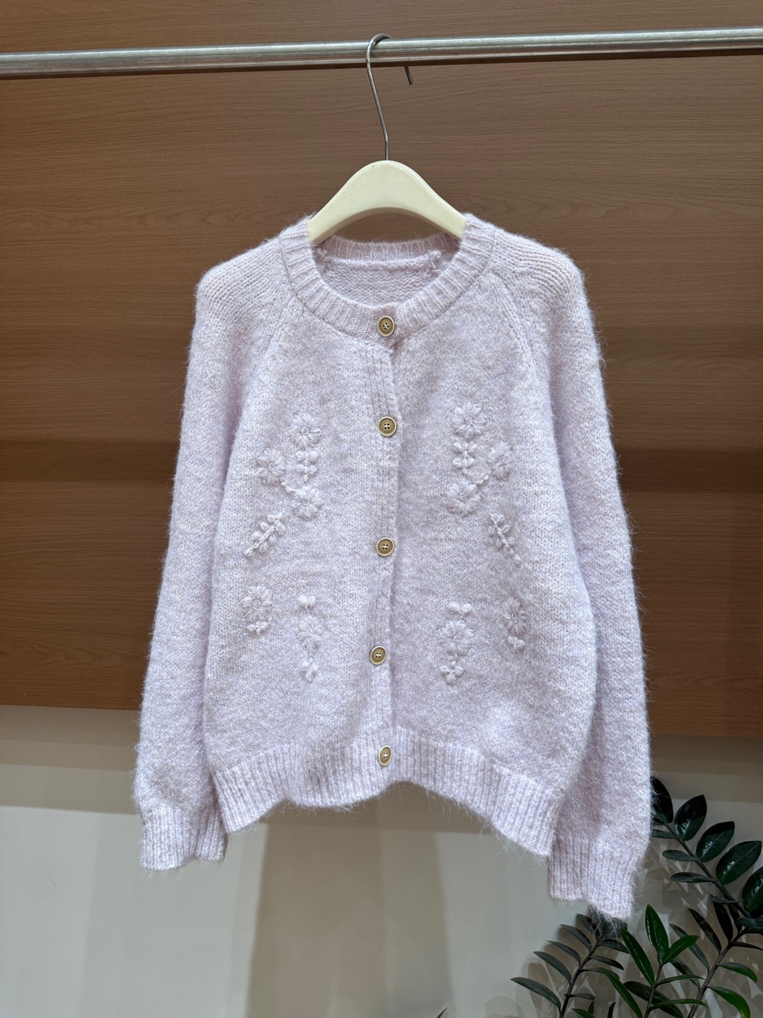 ژاکت بافتني گلدوزي شده کره اي